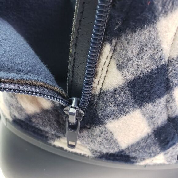 Sperry Top Sider Saltwater Youth Size 6Y Blue Plaid Wool Waterproof Duck Boots - Picture 11 of 13